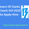 Recruitment Of Clerks In CRP Cleark-XIII 2023 In Banks