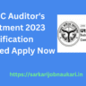 UPSSSC Auditor's Recruitment 2023 Notification Apply Now